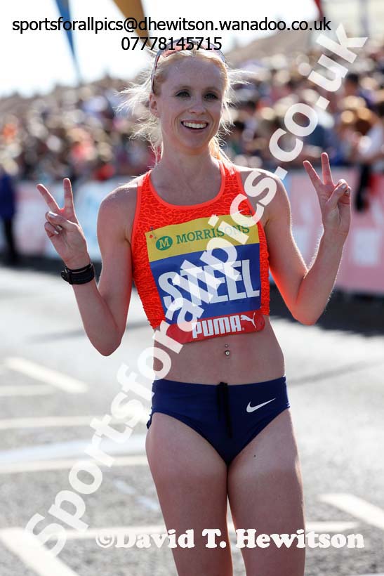 Gemma Steel 2nd in the womens Morrisons Great North Run. Photo: David T. Hewitson/Sports for All Pics